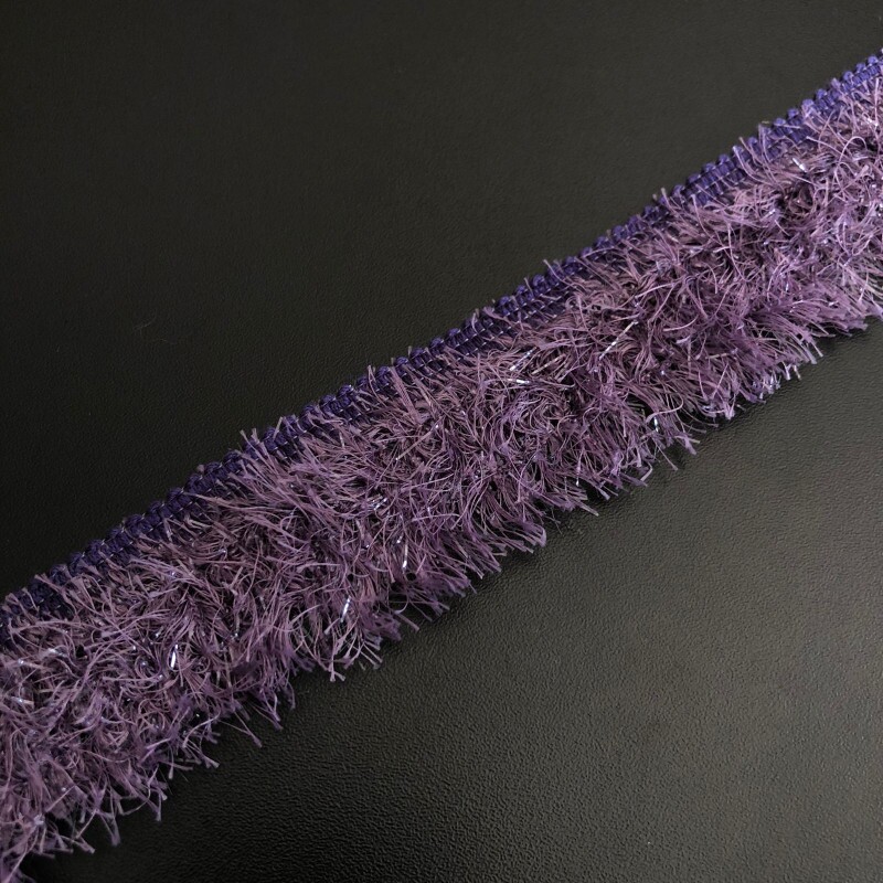 Franja de Lurex - Uva - 4 cm 